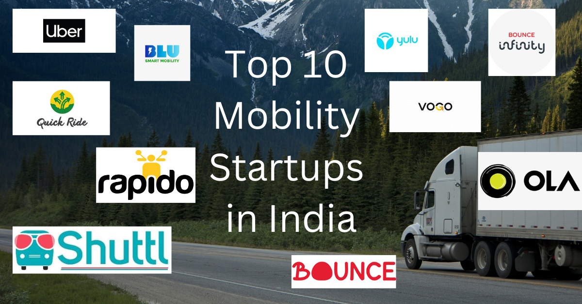 Top 10 Mobility Startups in India