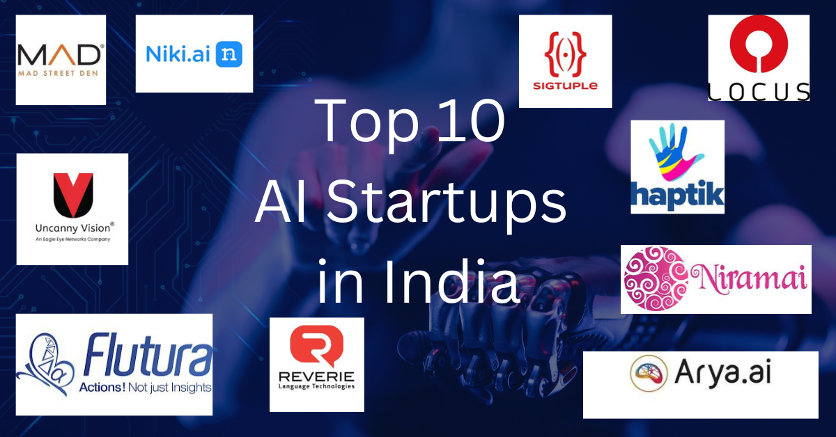 Top 10 AI Startups in India