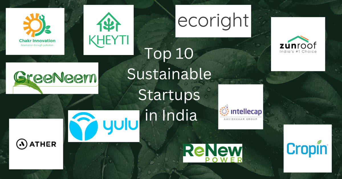 Top 10 Sustainable Startups in India