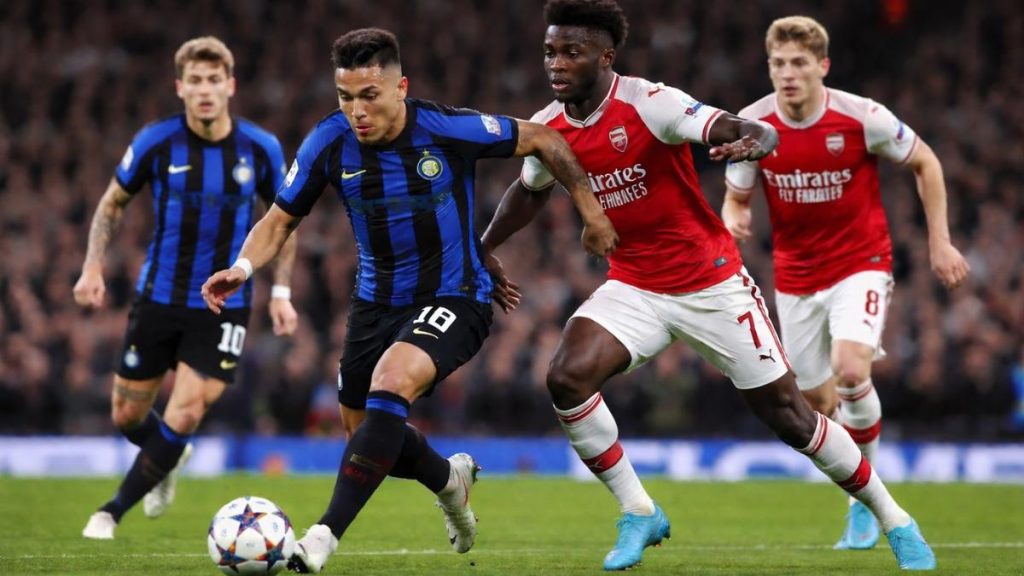 Inter vs Arsenal match action