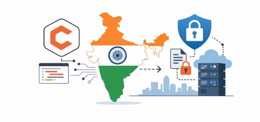 Flat illustration of Claude AI linked with India and cybersecurity