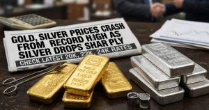 Gold silver price crash from record highs