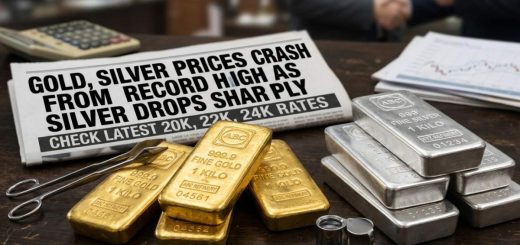 Gold silver price crash from record highs
