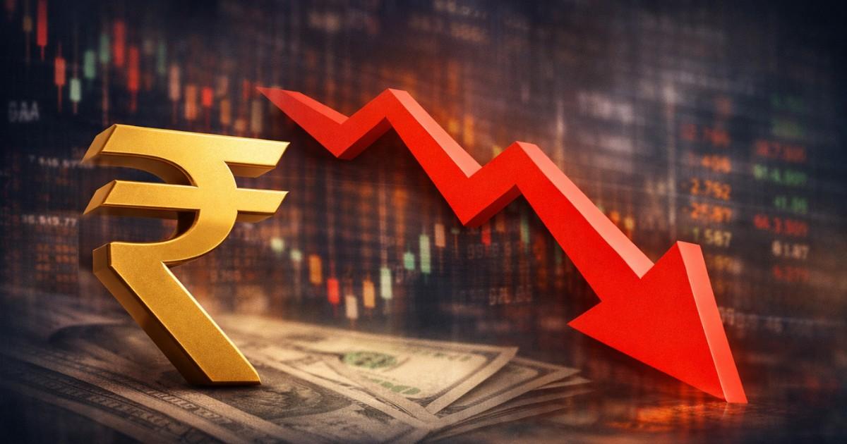 Rupee Crosses 95 for the First Time