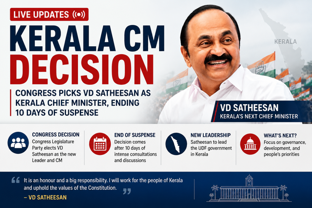 Kerala CM Announcement
